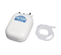 Risveglio Pompa per ossigeno da pesca silenziosa, portatile, per aeratore a doppia velocità, con pietra porosa per acquario e pesca