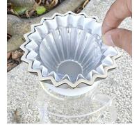 Risveglio Pressa trasparente per carta da caffè, fermo a forma di PC con 20 gocciolatori stile origami, supporto leggero garantisce un flusso comodo e regolare, 70 x 45 mm
