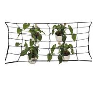 Risveglio Rete di supporto per piante elastica regolabile con ganci, robusta rete a traliccio per coltivare tende e per fioriture pesanti, maglia professionale per piante da frutto, 4