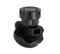 Risveglio Rubinetto di ricambio per secchio d'acqua da campeggio, rubinetto portatile con manopola regolabile per escursioni all'aperto, adatto a contenitori filettati da 5 cm, ABS nero