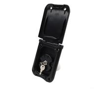 Risveglio RV Gravity ingresso acqua dolce con chiave e coperchio, 38 mm OD Fill Hatch filtro per camper rimorchio, bianco (nero)