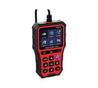 Risveglio Scanner OBD2 con tester per batteria, schermo a colori da 2,8 pollici, lettore di codici per controllare la luce del motore, dati in tempo reale e disponibilità alle emissioni (rosso)