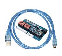 Risveglio Scheda driver USB per motore passo-passo per incisore fai da te, controller CNC Benbox, Dual Y 2A 12V con cavo
