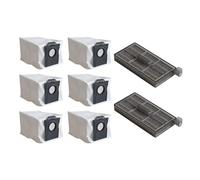 Risveglio Set di accessori per aspirapolvere serie N20 e C12 Plus, include 6 sacchetti per aspirapolvere di grande capacità e 2 filtri riutilizzabili per la pulizia della casa
