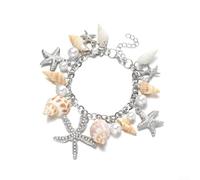 Risveglio Set di braccialetti con charm in stile bohémien, con | Perline colorate fatte a mano, ciondoli a forma di albero a cuore, dettagli con nappe, mix di pietre metalliche