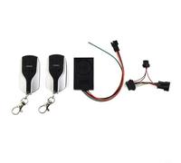 Risveglio Sistema di allarme antifurto per scooter elettrico 36-72 V per doppio interruttore compatibile con Thunder per Kaabo per Mantis per Wolf Black ABS (A)
