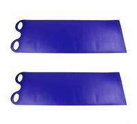 Risveglio Slitta da neve arrotolabile portatile per bambini e adulti, robusta slitta in plastica progettata per scivolare senza intoppi su neve fresca e sentieri imballati (137 cm, blu, 2 pezzi)