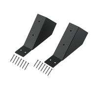 Risveglio Staffa angolare per pergola in ferro resistente, 45 gradi, per pali in legno 2 x 4, set di connettori neri per gazebo, pergola da giardino, tetto del patio