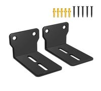 Risveglio Staffe di montaggio a parete per soundbar, per mensole in metallo resistente con cuscinetti in EVA anti-goccia, salvaspazio sotto il supporto TV Home Theater, facili da installare con