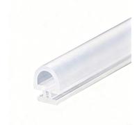 Risveglio Striscia di tenuta in silicone TPE da 10 metri, in alluminio, per porte scorrevoli e battente, flessibile, per prevenire perdite d'aria (F)