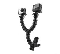 Risveglio Supporto flessibile per Action Camera, treppiede regolabile con impugnature antiscivolo, per mini testa a sfera per GoPro/DJI/Insta360, compatto, leggero, nero (doppia interfaccia)