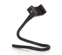 Risveglio Supporto flessibile per telefono per microfono, braccio pieghevole girevole a 360 gradi, clip da 5,5 a 8,5 cm per video musica dal vivo, nero (nero)