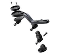 Risveglio Supporto per computer da bici per manubrio integrato, in plastica | Staffa di estensione con 3 basi adattatore per Bryton per Wahoo, supporto per action camera incluso, accessorio da ciclismo