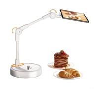 Risveglio Supporto per telefono da tavolo, angolo regolabile, supporto mobile per scrivania, robusto ABS + acciaio al carbonio per tutti gli smartphone, supporto a mani libere per videochiamate