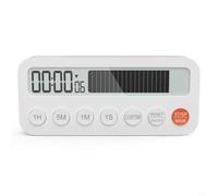 Risveglio Timer magnetico per conto alla rovescia con supporto, impostazione silenziosa e funzione di memoria, per casa, ufficio, studio, bianco