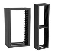 Risveglio Torre nera dello scaffale del disco del videogioco dell'ABS, supporto con il supporto del regolatore per l'organizzazione del gioco e del DVD