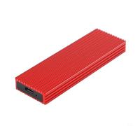 Risveglio USB 3.2 Gen 2 per unità NVMe e NGFF SSD M.2, custodia esterna in lega di alluminio con dissipazione del calore, 10 Gbps tipo-adattatore laptop (NGFF e NVME rosso)