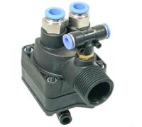 Risveglio Valvola rotativa pneumatica della macchina dello smontagomme, valvola di controllo del cilindro di precisione per un funzionamento regolare, montaggio in plastica nera per auto (B)