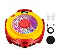 Risveglio Ventola di raffreddamento magnetica a semiconduttore RGB con controllo della temperatura AI Dispositivo di raffreddamento mobile con clip posteriore USB-C (rosso-giallo)