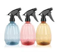 RISVOWO 3 Pezzi 500ml Spruzzino Nebulizzatore, Flacone Spray Vuoto, Vaporizzatore Acqua, Trasparente Plastica Grilletto Spruzzatore per Pulizia Casa, Giardino, Vetri, Capelli, Pulizia