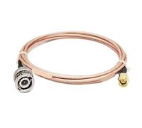RISWEKFW Cavo coassiale Femmina di Connessione RF BNC maschio a SMA maschio Q9, Adattatore di linea di estensione(50CM)