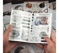 RISYPISY Scrapbooking Aufkleber, 40 Stück Sticker Sammelbuch mit selbstklebenden, Aktivität Sticker Album für DIY das Sammeln von Aufklebern
