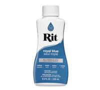 Rit Dye Colorante per tessuti liquido, 236 ml, blu reale, Multicolore