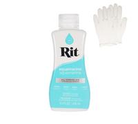Rit Dye - Tintura liquida per tessuti, per artigianato, abbigliamento e decorazioni, bottiglia da 8 once, acquamarina (guanti inclusi)