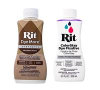 Rit DyeMore 7 Oz. Colorante liquido per fibre sintetiche per abbigliamento, decorazioni e artigianato - Marrone cioccolato con fissativo per il colore