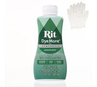 Rit DyeMore - Tintura per fibre sintetiche liquide, confezione singola con guanti di plastica per abbigliamento, decorazioni e artigianato, colore: verde pavone