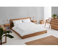 Rita. Conjunto de funda nórdica y funda(s) de almohada de percal color perla. Cama de 105 cm. 2 piezas
