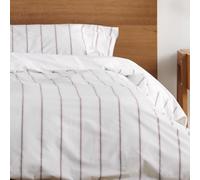 Rita. Conjunto de funda nórdica y funda(s) de almohada de percal color terracota. Cama de 150 (2 alm) cm. 3 piezas