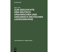 Rita Fejér Zur Geschichte der deutsch-ungarischen und ungaris (Copertina rigida)