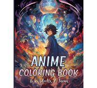 Rita Z Adams Anime Coloring Book (Tascabile)