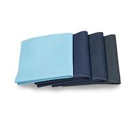 Ritagli di Pelle - Resti di Cuoio Blu, Scampoli di Pellame, Grandi Dimensioni, Alta Qualità, Ideale per Borse, Scarpe, Riparazioni, Decorazioni, Artigianato, 1 kg, Formato A3