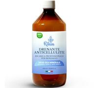 Ritalia® LIQUIDO PER BENDAGGI DRENANTI GAMBE con Sale del Mar Morto e attivi 100% di origine VEGAN. RICARICA bende drenanti concentrata x 5 trattamenti