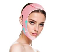 Ritalia® MASCHERA V-Line + FASCIA LIFTING VISO per RIDURRE DOPPIO MENTO | MASCHERA al COLLAGENE che IDRATA e TONIFICA | FASCIA CONTORNO VISO SNELLENTE e RASSODANTE | RITUALE PREMIUM 2 in 1