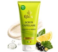 Ritalia Scrub Cuoio Capelluto Capelli Grassi, Esfoliante e Peeling 250 ml | Detox della radice con acido glicolico e lattico, contro sebo, desquamazione e forfora visibile, fresco al mentolo