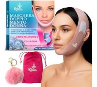 Ritalia V-Line Doppio Mento, 5 Maschere e Fascia Viso Lifting | Rituale in stile coreano con collagene, acido ialuronico ed effetto fresco per mandibola e collo, per donna e uomo