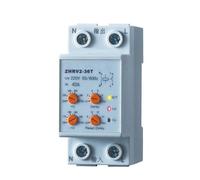 Ritardo di controllo della tensione for casa intelligente 40A Protezione da sovratensione-sottotensione 220V Relè dispositivo di protezione con pulsante regolabile 1 pezzo(63A)