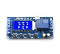 Ritardo per modulo relè con display LCD, timer ciclico programmabile per 5 V 12 V 24 V, regolatore automatico del ciclo di alimentazione con trigger di livello alto basso, tensione di risparmio