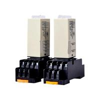Ritardo rotativo DPDT H3Y4 5S/10S/30S/60S/5M/10M/30M Relè timer AC 110V 220V 380V 1 pz(AC220V_0-3 SECONDS)