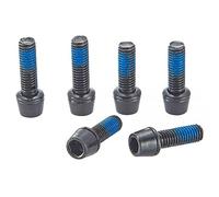 Ritchey Kit Bolt, Steli Regolabili 4 Assi Comp, 6 Pezzi, CrMo, Bk, Nero