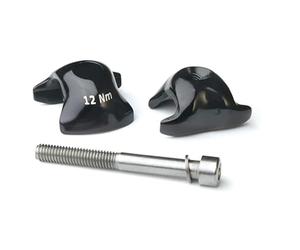Ritchey WCS - Morsetti in Lega a 1 bullone, Colore: Nero, 7 mm x 7 mm