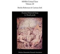 Ritchie Robertson Evariste-Desire De Parny, 'Le Paradis Perdu' (Tascabile)