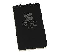 Rite in the Rain 3 x 5 Top Spiral Notebook Black