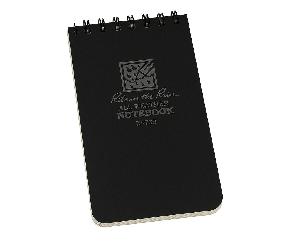 Rite in the Rain 3 x 5 Top Spiral Notebook Black