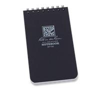 Rite in the Rain 3 x 5 Top Spiral Notebook Black