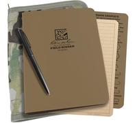 Rite in the Rain all-weather Binder kit: Cordura cover, tan anelli, 50 fogli tan Leaf (9200 m-kit) 4 5/8" x 7 1/2" MultiCam Cover/Tan Binder