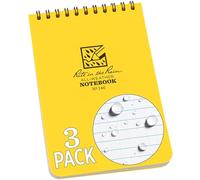 Rite in the Rain all-weather top-spiral notebook, modello universale 10,2 x 15,2 cm, 3 pezzi Spirale superiore 10 x 15 cm Yellow Cover